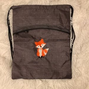NIB Thirty-one 31 adjustable fox embroidered cinch sac